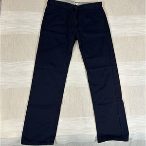 Dockers 5-Pocket Straight Fit Size 34x32‎ Men's Navy Pants Flat Front